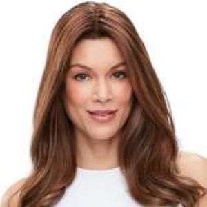 Jon Renau 18” Remey Human Hair Topper color 1B Dark Espresso Brown